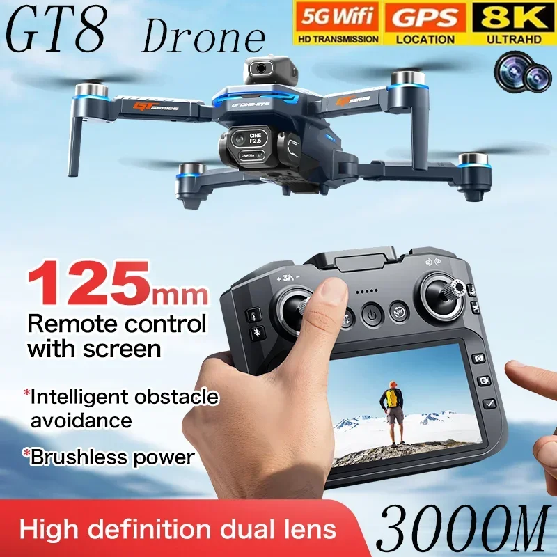 Drone GT8 dengan Sabuk Penghin - Drone Camera Professional ulasan dan harga