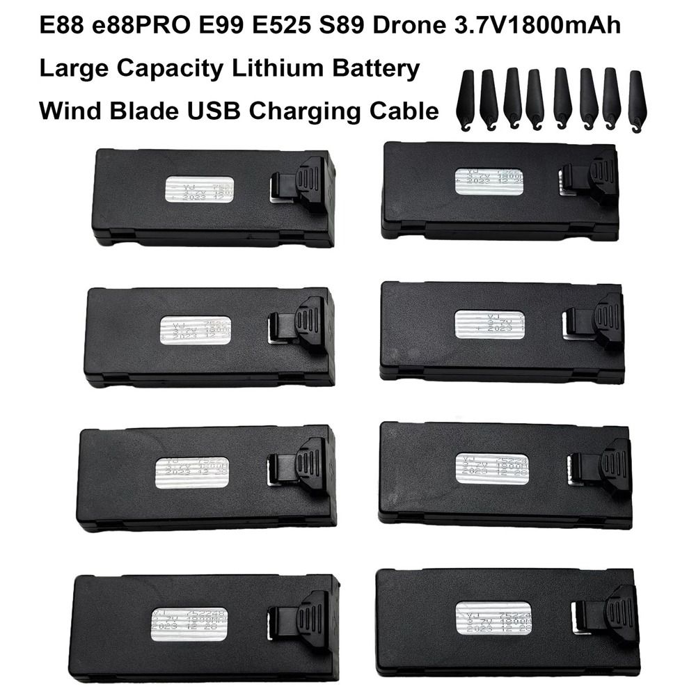 Baterai Lithium Hitam 3.7V1800 - Eachine Drone E010 ulasan dan harga