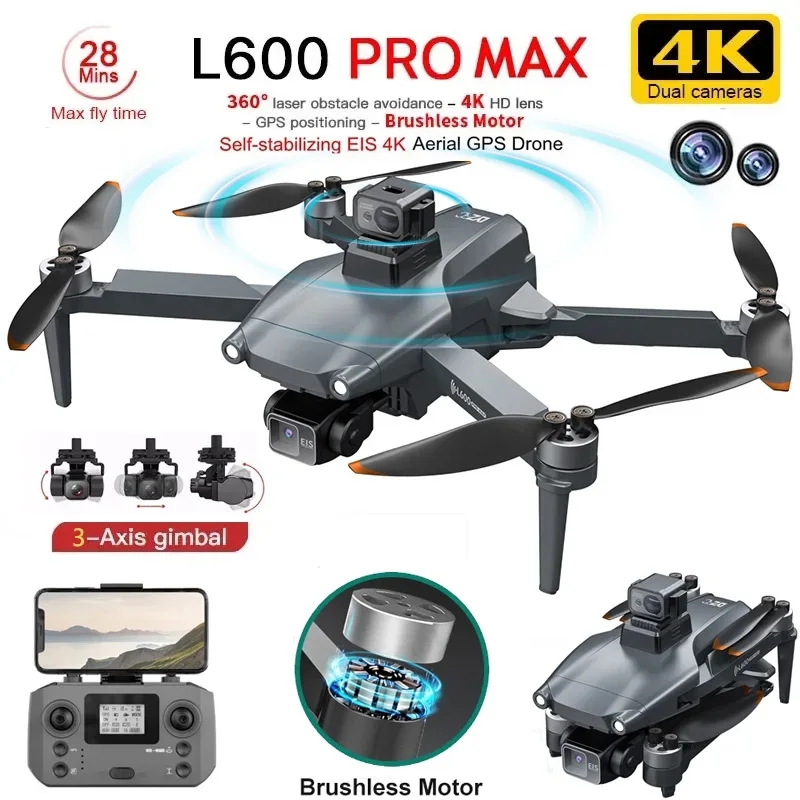 L600 PRO MAX Drone GPS profesi - Drone Camera 4K ulasan dan harga